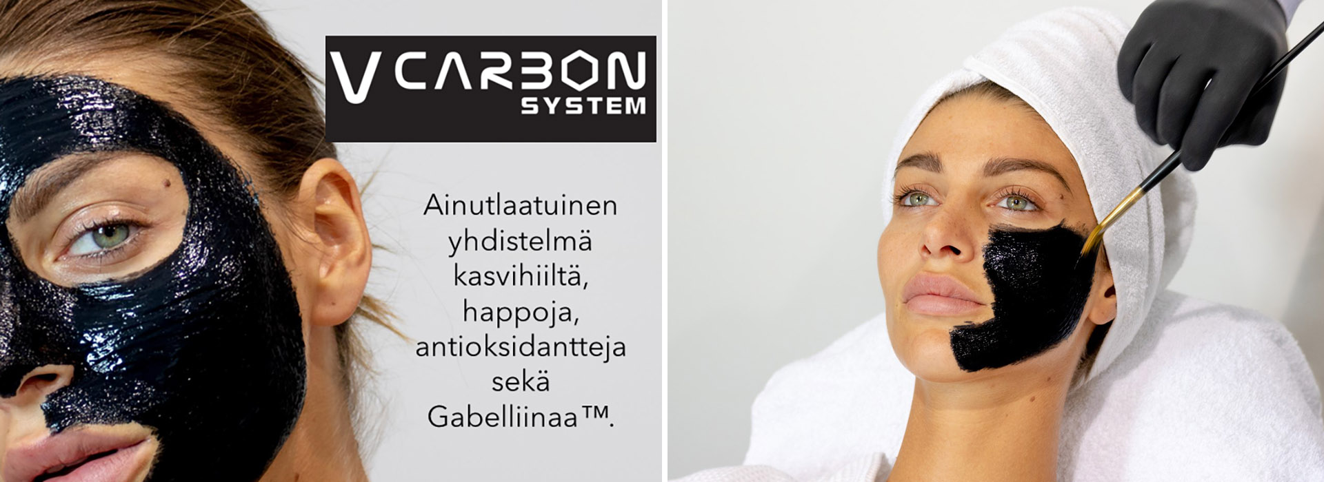 Kasvohoidot - V Carbon kuorinta | Kauneushoitola Pioni - Oulu